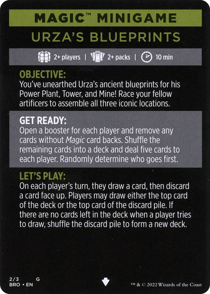 0002 Magic Minigame: Urza's Blueprints S The Brothers' War
