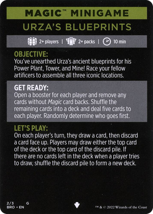 0002 Magic Minigame: Urza's Blueprints S The Brothers' War