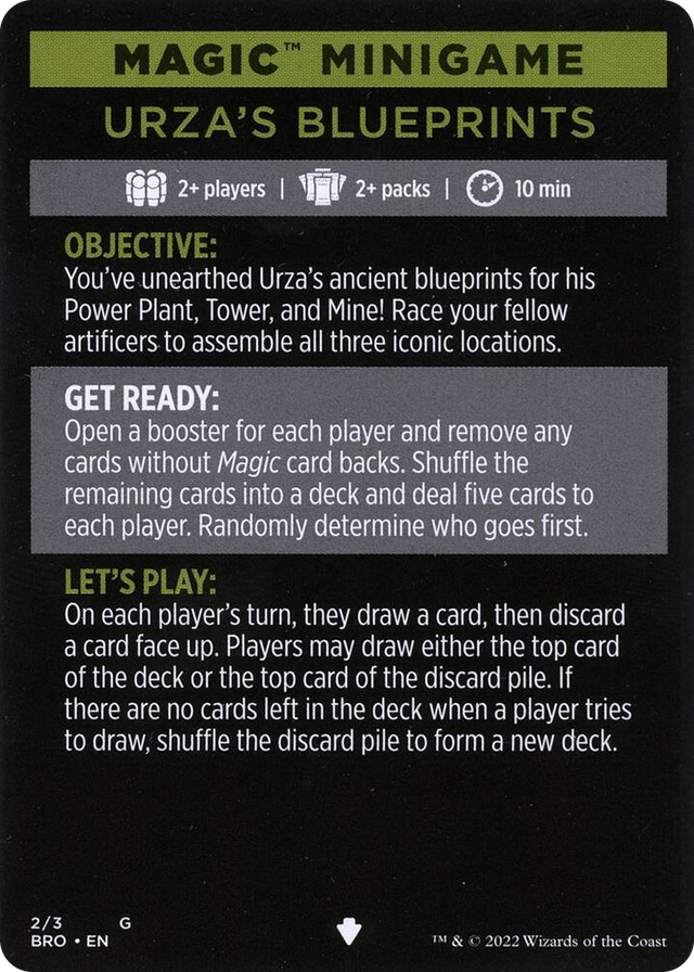 0002 Magic Minigame: Urza's Blueprints S The Brothers' War