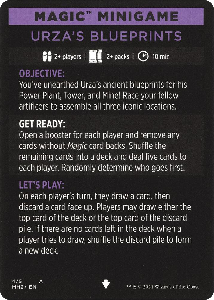0004 Magic Minigame: Urza's Blueprints S Modern Horizons 2