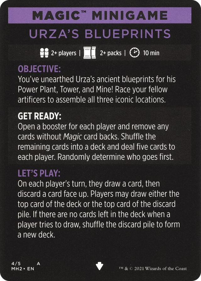 0004 Magic Minigame: Urza's Blueprints S Modern Horizons 2