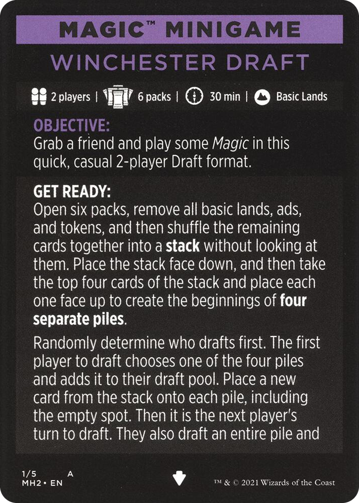 0001 Magic Minigame: Winchester Draft S Modern Horizons 2
