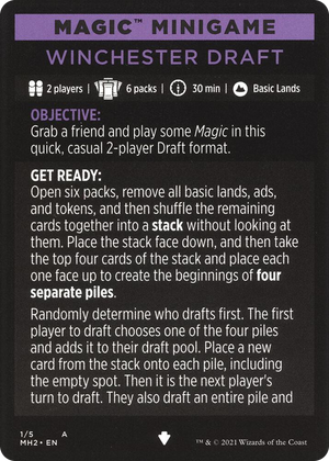 0001 Magic Minigame: Winchester Draft S Modern Horizons 2