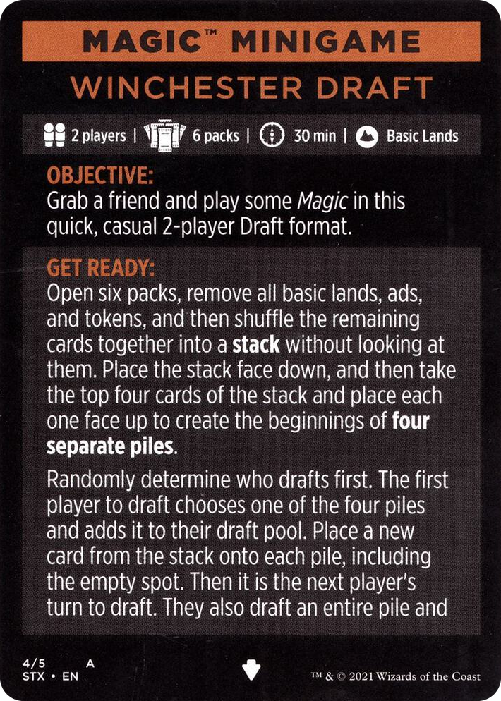 0001 Magic Minigame: Winchester Draft S Strixhaven: School of Mages