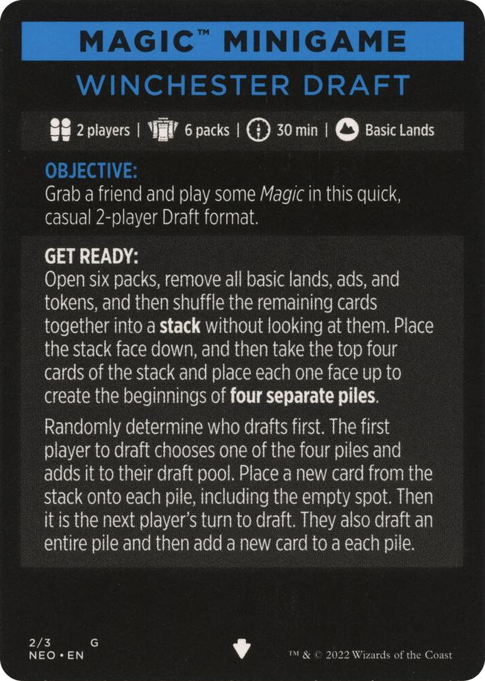 0002 Magic Minigame: Winchester Draft S Kamigawa: Neon Dynasty