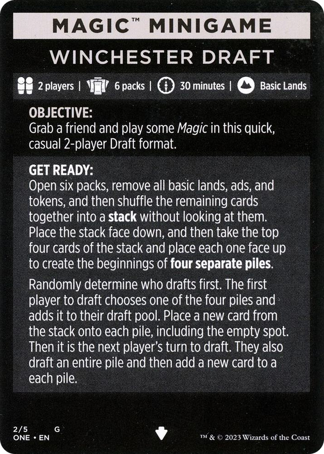 0002 Magic Minigame: Winchester Draft S Phyrexia: All Will Be One