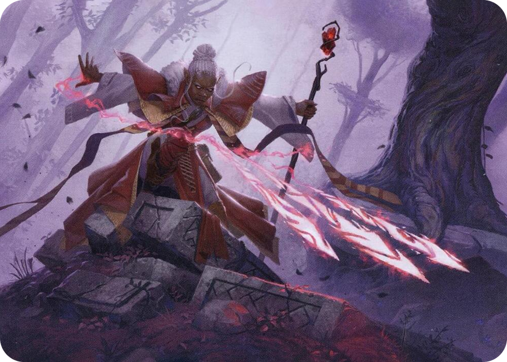 0048 Magic Missile Art Card S Art Series: Adventures in the Forgotten Realms
