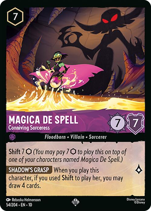 0054 Magica De Spell - Conniving Sorceress Super Rare Whispers in the Well