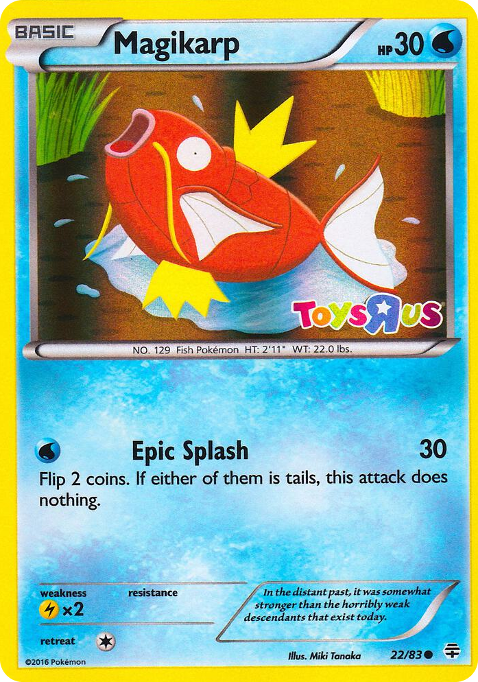 0022 Magikarp - 22/83 (Toys R Us Promo) Promo Miscellaneous Cards & Products