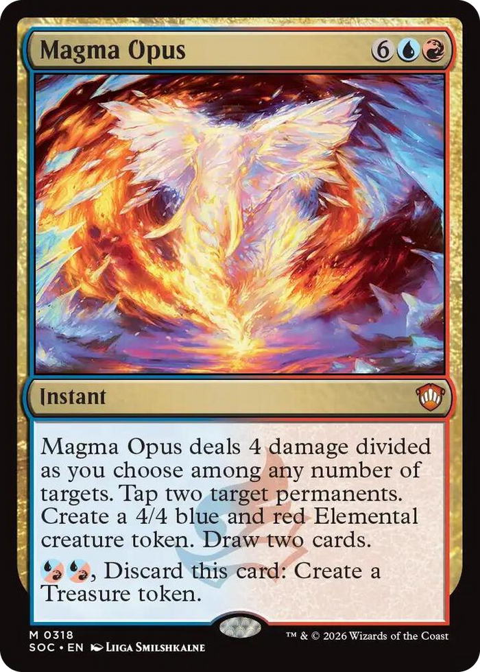 Magma Opus #318 M - Commander: Secrets of Strixhaven Pokemon card