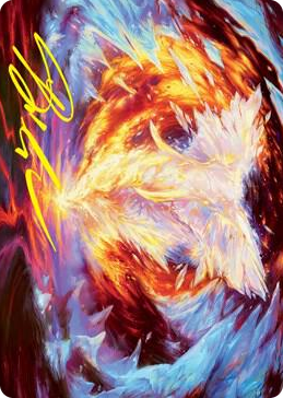 0032 Magma Opus Art Card (Gold-Stamped Signature) S Art Series: Strixhaven