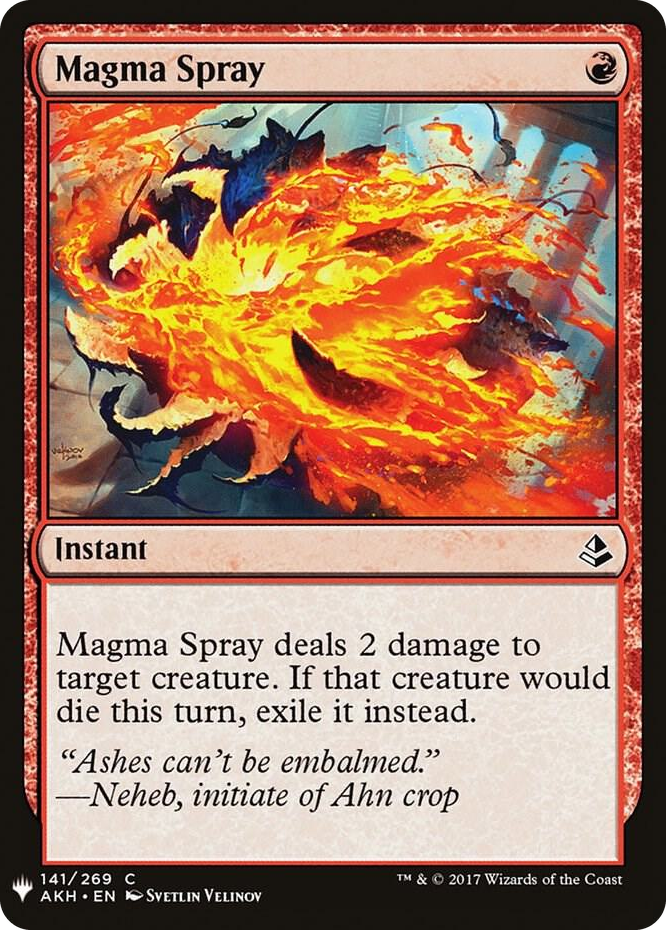 Magma Spray #141 C - The List Reprints Pokemon card