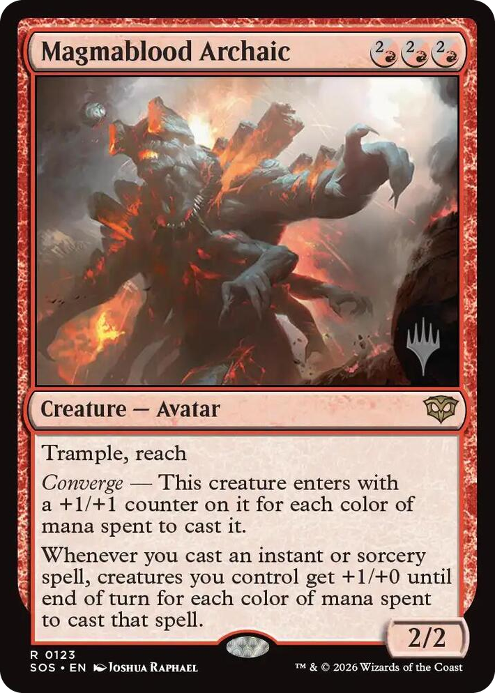 0123 Magmablood Archaic R Promo Pack: Secrets of Strixhaven