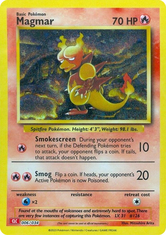 0006 Magmar Classic Collection Trading Card Game Classic