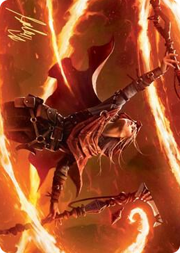 0065 Magmatic Channeler Art Card (Gold-Stamped Signature) S Art Series: Zendikar Rising