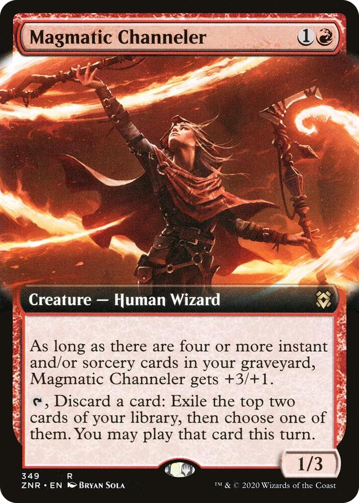 0349 Magmatic Channeler (Extended Art) R Zendikar Rising