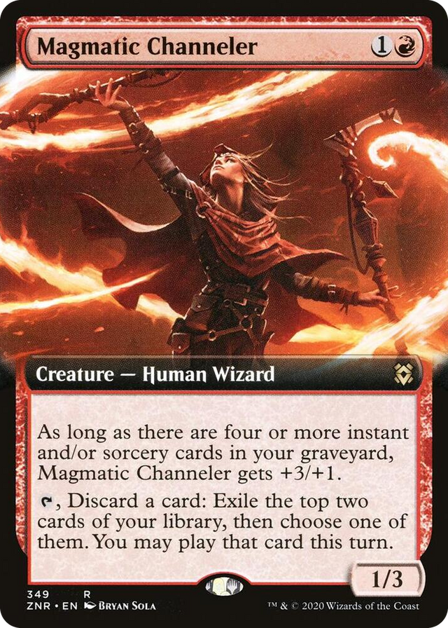 0349 Magmatic Channeler (Extended Art) R Zendikar Rising