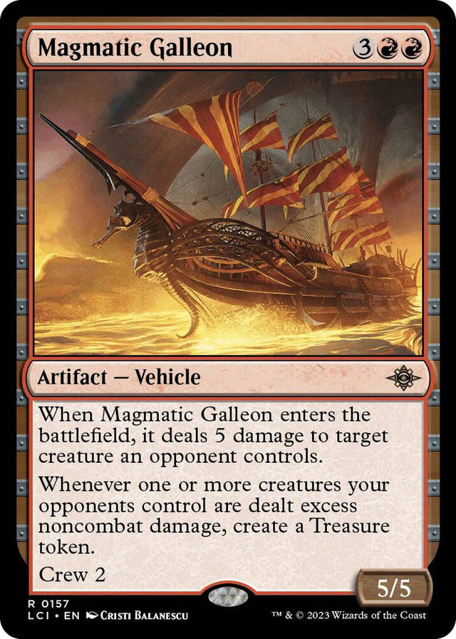 0157 Magmatic Galleon R The Lost Caverns of Ixalan