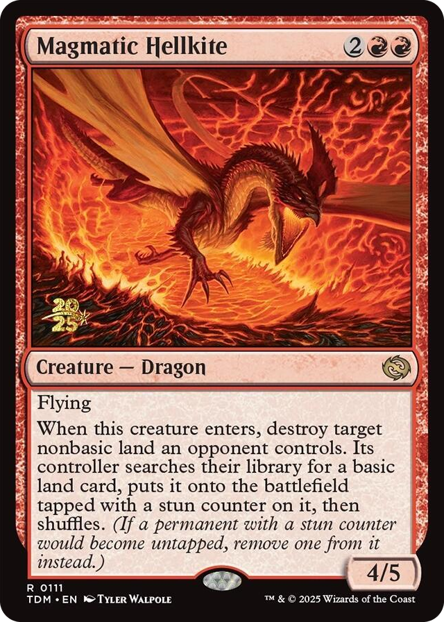 Magmatic Hellkite #111 R - Prerelease Cards Pokemon card