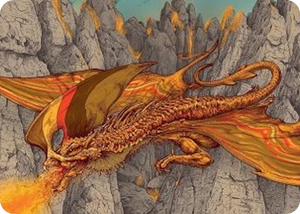 0034 Magmatic Hellkite Art Card (34/54) S Art Series: Tarkir: Dragonstorm