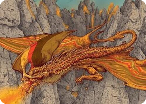 0034 Magmatic Hellkite Art Card (34/54) S Art Series: Tarkir: Dragonstorm