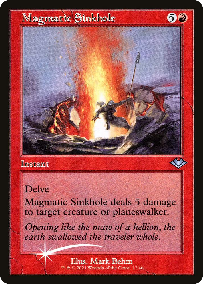 0017 Magmatic Sinkhole (Retro Frame) U Modern Horizons
