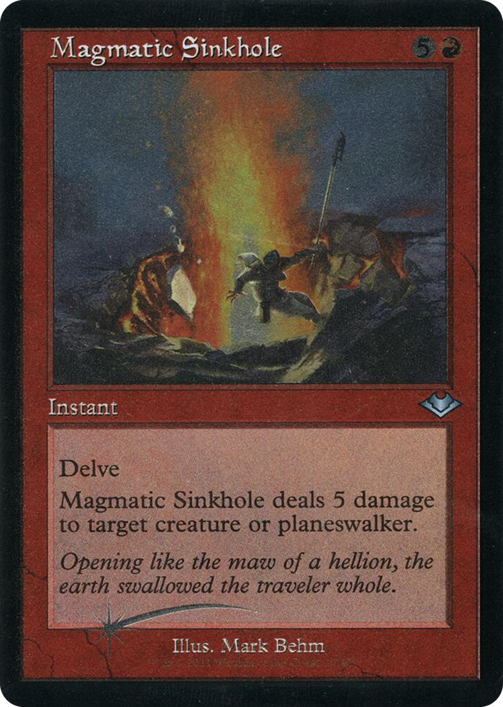 0017 Magmatic Sinkhole (Retro Frame) (Foil Etched) U Modern Horizons