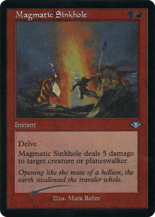 0017 Magmatic Sinkhole (Retro Frame) (Foil Etched) U Modern Horizons
