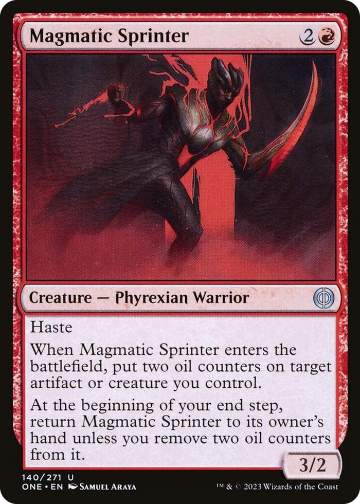 Magmatic Sprinter #140 U - Phyrexia: All Will Be One Pokemon card