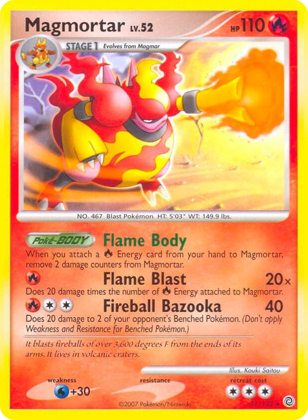 0031 Magmortar - 31/132 (Secret Wonders) Holo Rare Deck Exclusives