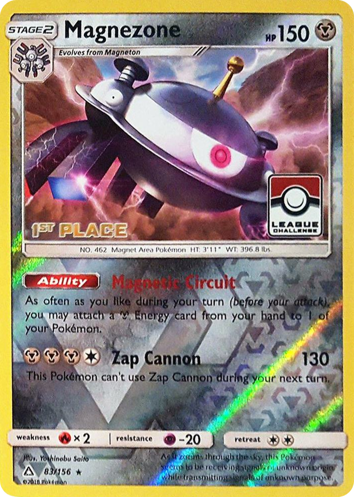 0083 Magnezone - 83/156 (League Challenge) [1st Place] Promo League & Championship Cards