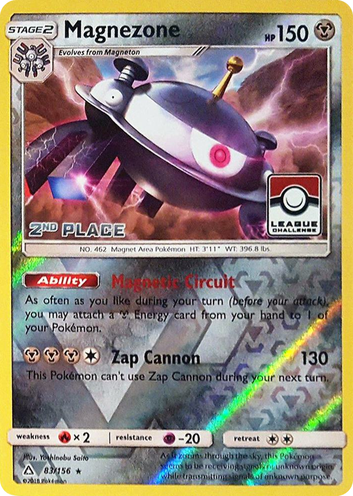 0083 Magnezone - 83/156 (League Challenge) [2nd Place] Promo League & Championship Cards