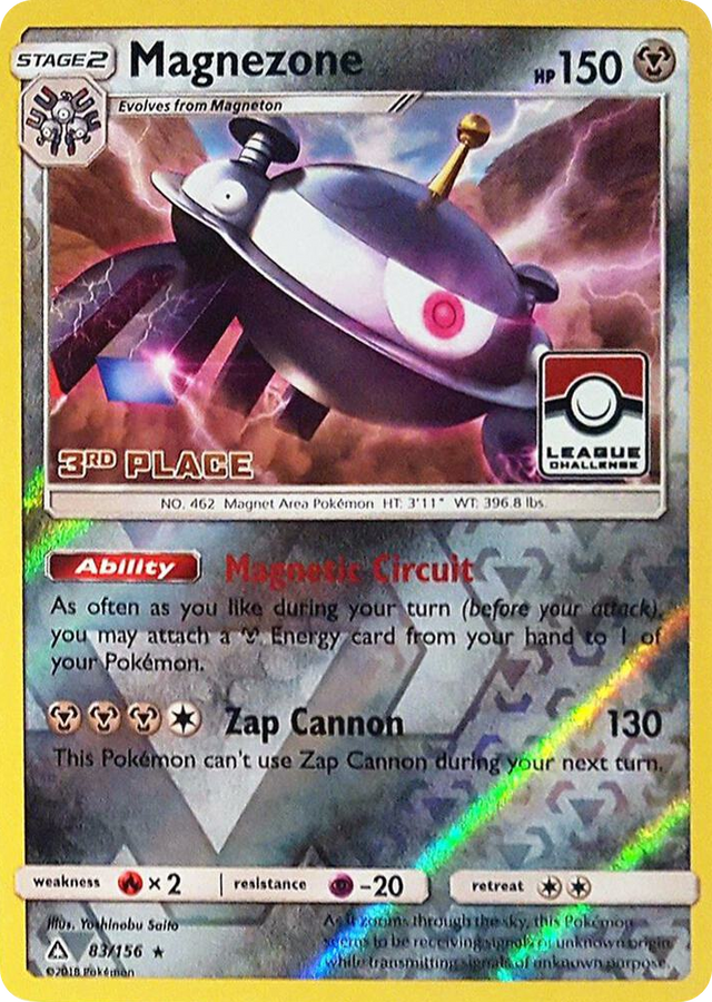0083 Magnezone - 83/156 (League Challenge) [3rd Place] Promo League & Championship Cards