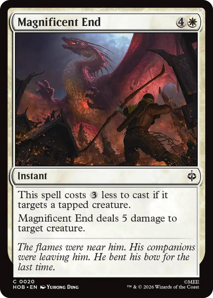 Magnificent End #20 C - The Hobbit Pokemon card