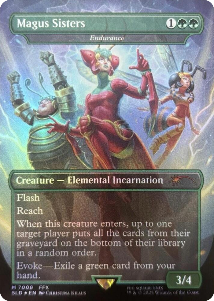 Magus Sisters - Endurance (Rainbow Foil) #7008 M - Secret Lair Drop Series Pokemon card
