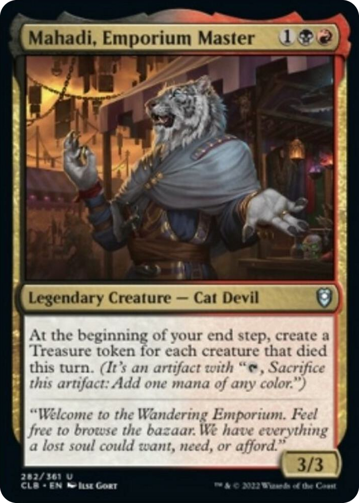 Mahadi, Emporium Master #282 U - Commander Legends: Battle for Baldur's Gate Pokemon card