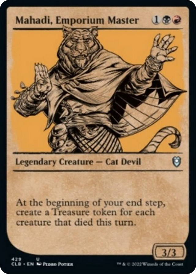 0429 Mahadi, Emporium Master (Showcase) U Commander Legends: Battle for Baldur's Gate