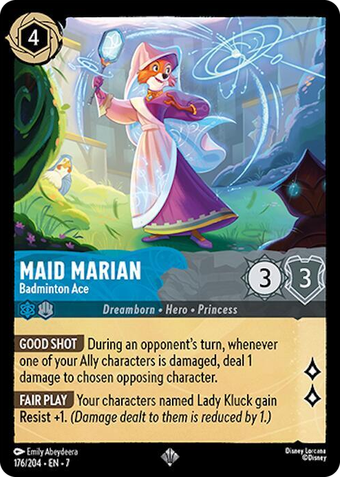 Maid Marian - Badminton Ace #176 Super Rare - Archazia's Island Pokemon card