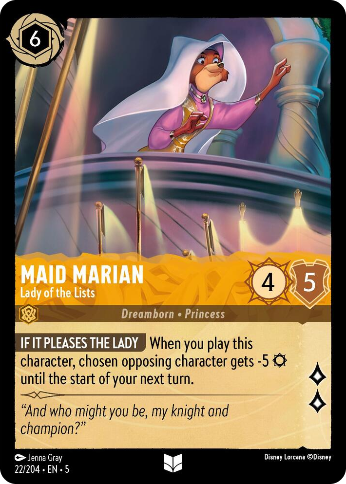 0022 Maid Marian - Lady of the Lists Uncommon Shimmering Skies