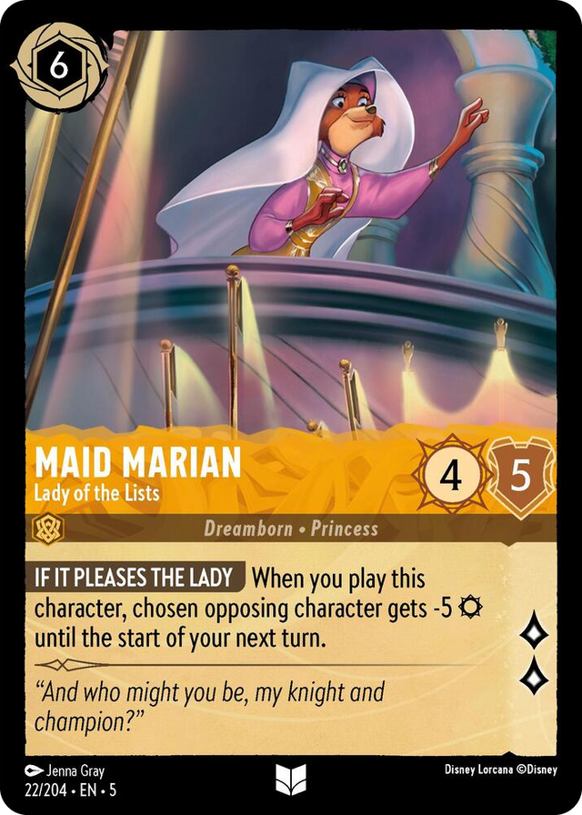 0022 Maid Marian - Lady of the Lists Uncommon Shimmering Skies