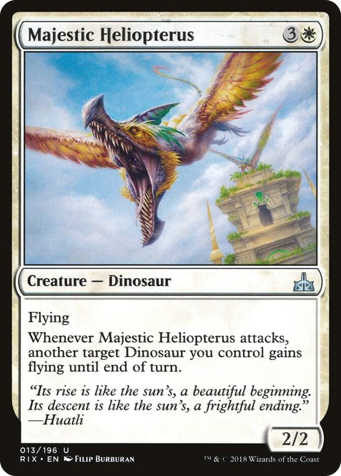 0013 Majestic Heliopterus U Rivals of Ixalan