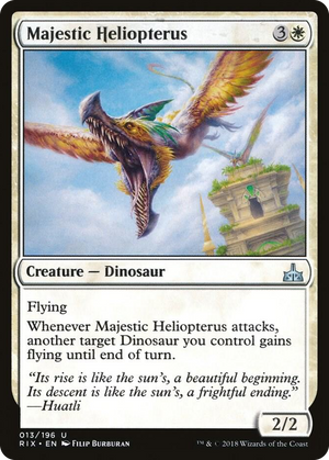 0013 Majestic Heliopterus U Rivals of Ixalan