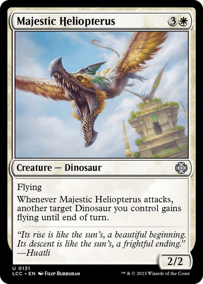 Majestic Heliopterus #131 U - Commander: The Lost Caverns of Ixalan Pokemon card