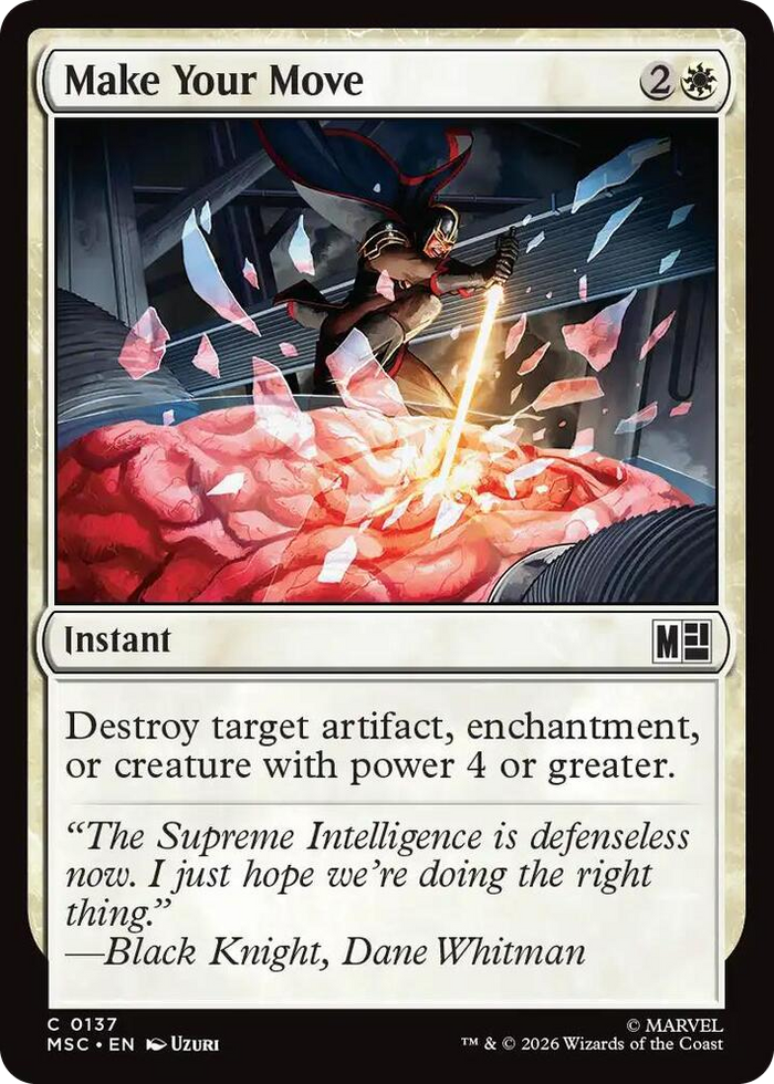 Make Your Move #137 C - Commander: Marvel Super Heroes Pokemon card