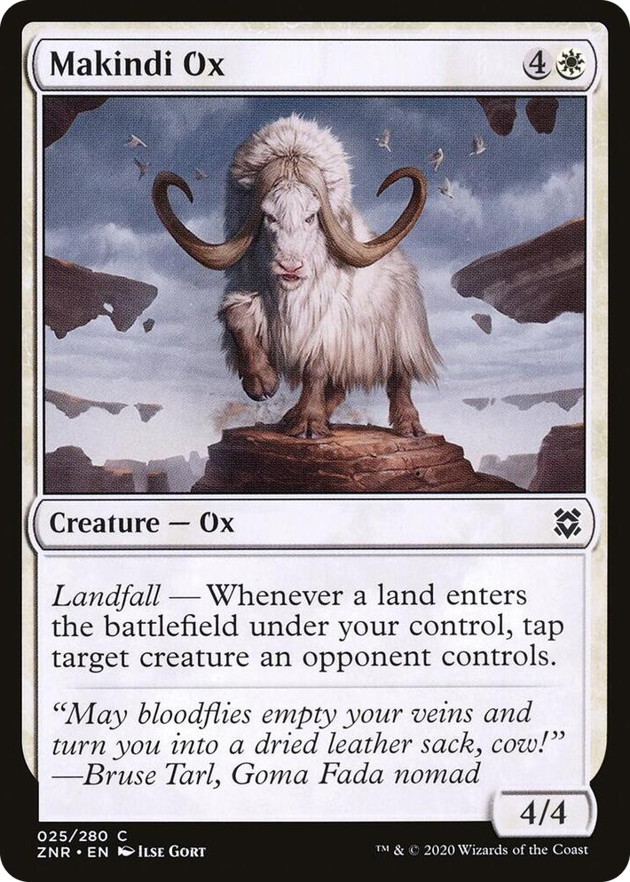 0025 Makindi Ox C Zendikar Rising