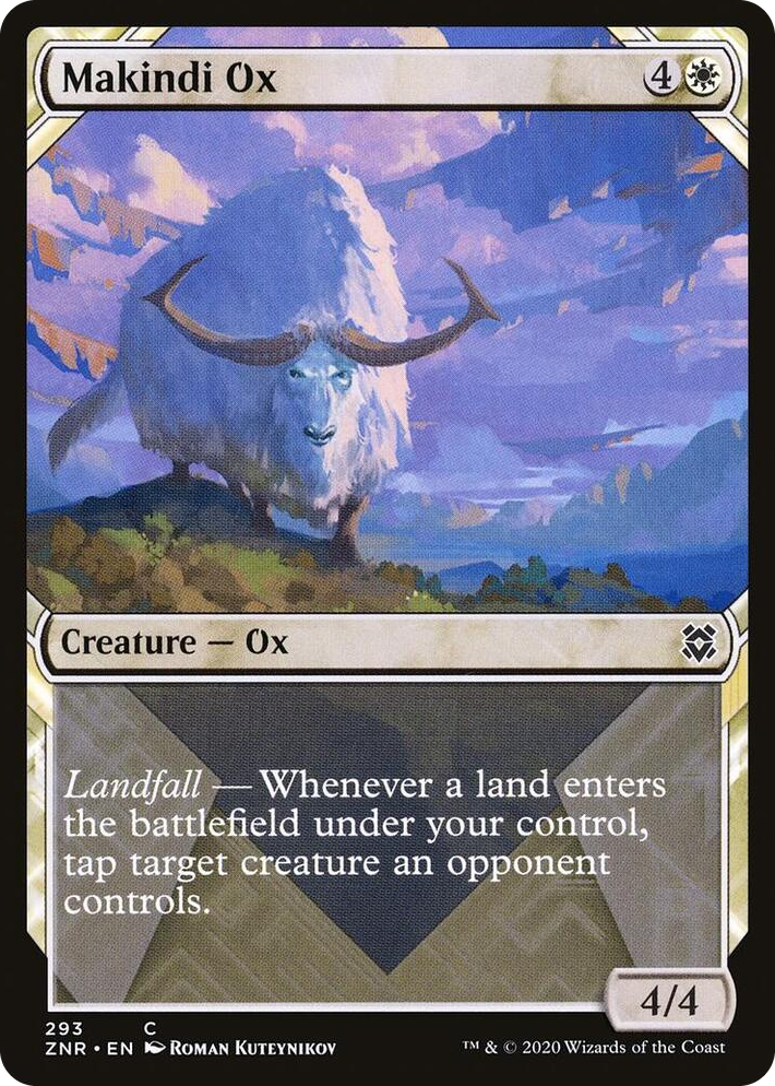 0293 Makindi Ox (Showcase) C Zendikar Rising