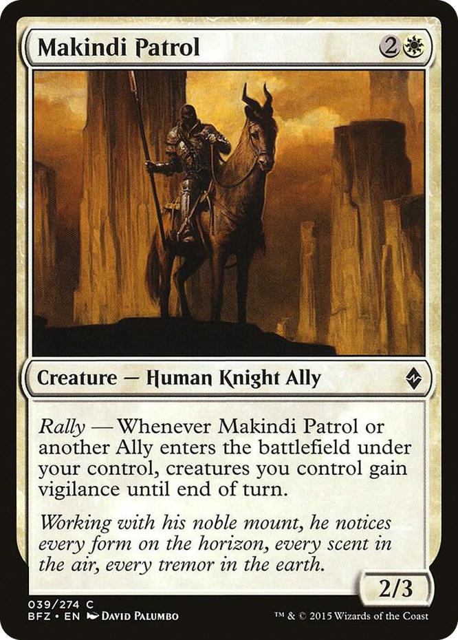 Makindi Patrol #39 C - Battle for Zendikar Pokemon card