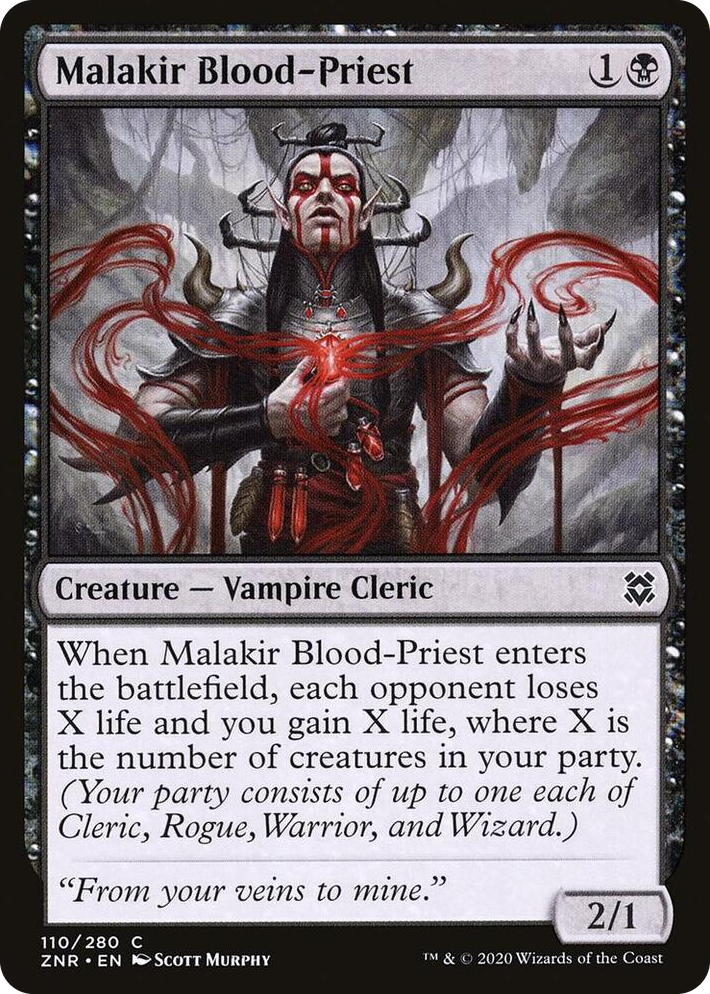 0110 Malakir Blood-Priest C Zendikar Rising
