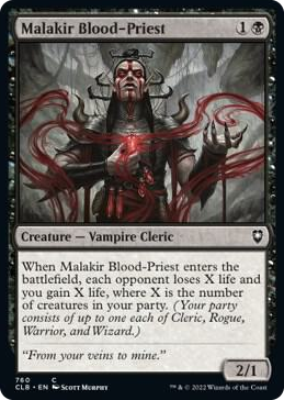 Malakir Blood-Priest #760 C - Commander Legends: Battle for Baldur's Gate Pokemon card