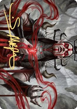 0056 Malakir Blood-Priest Art Card (Gold-Stamped Signature) S Art Series: Zendikar Rising